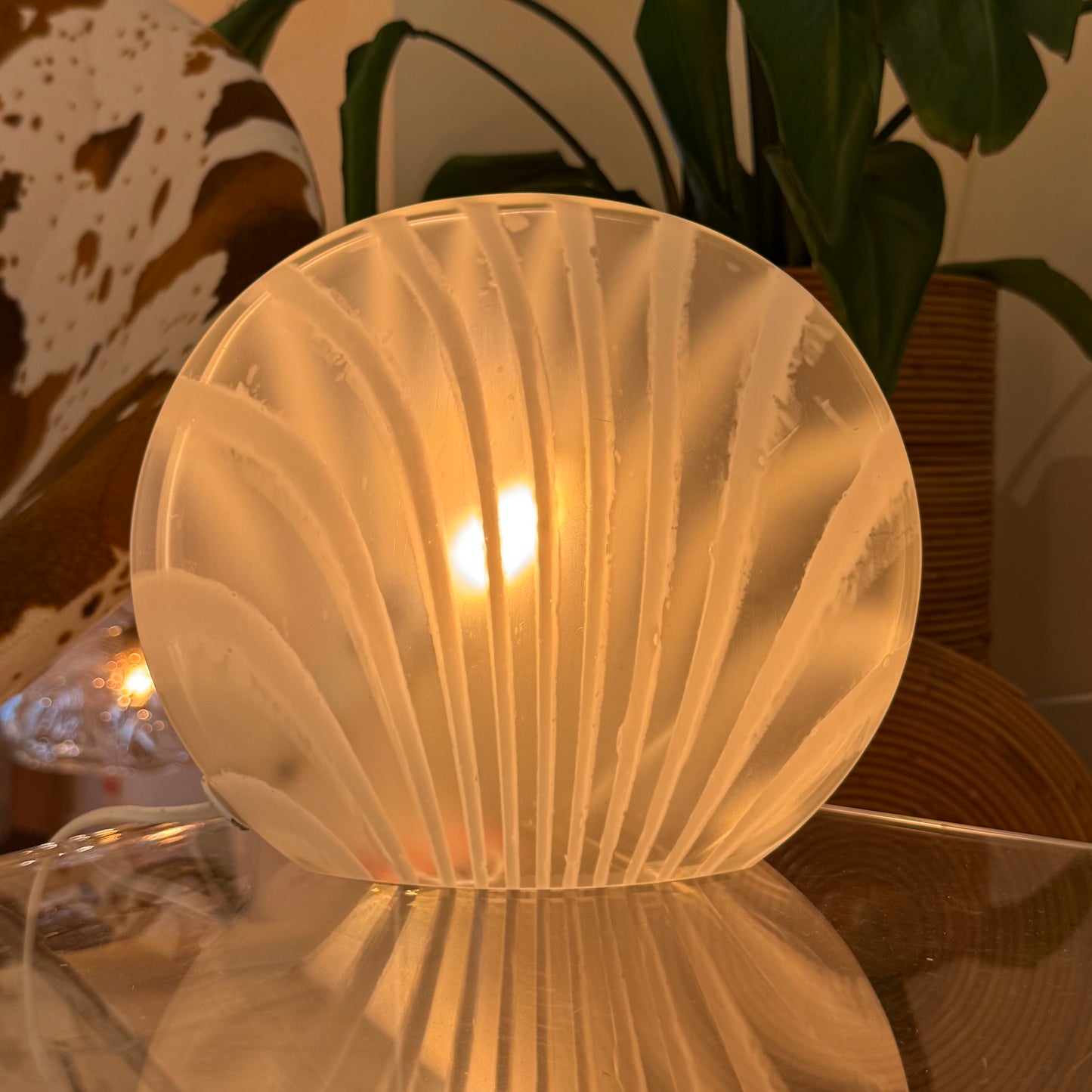 Peill & Putzler zebra glass table lamp