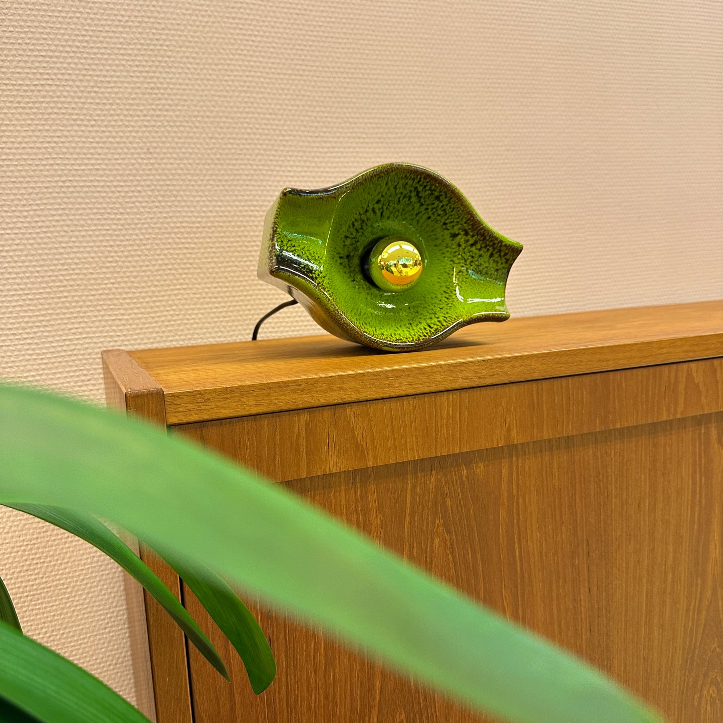 1970 Cari Zalloni green wall light