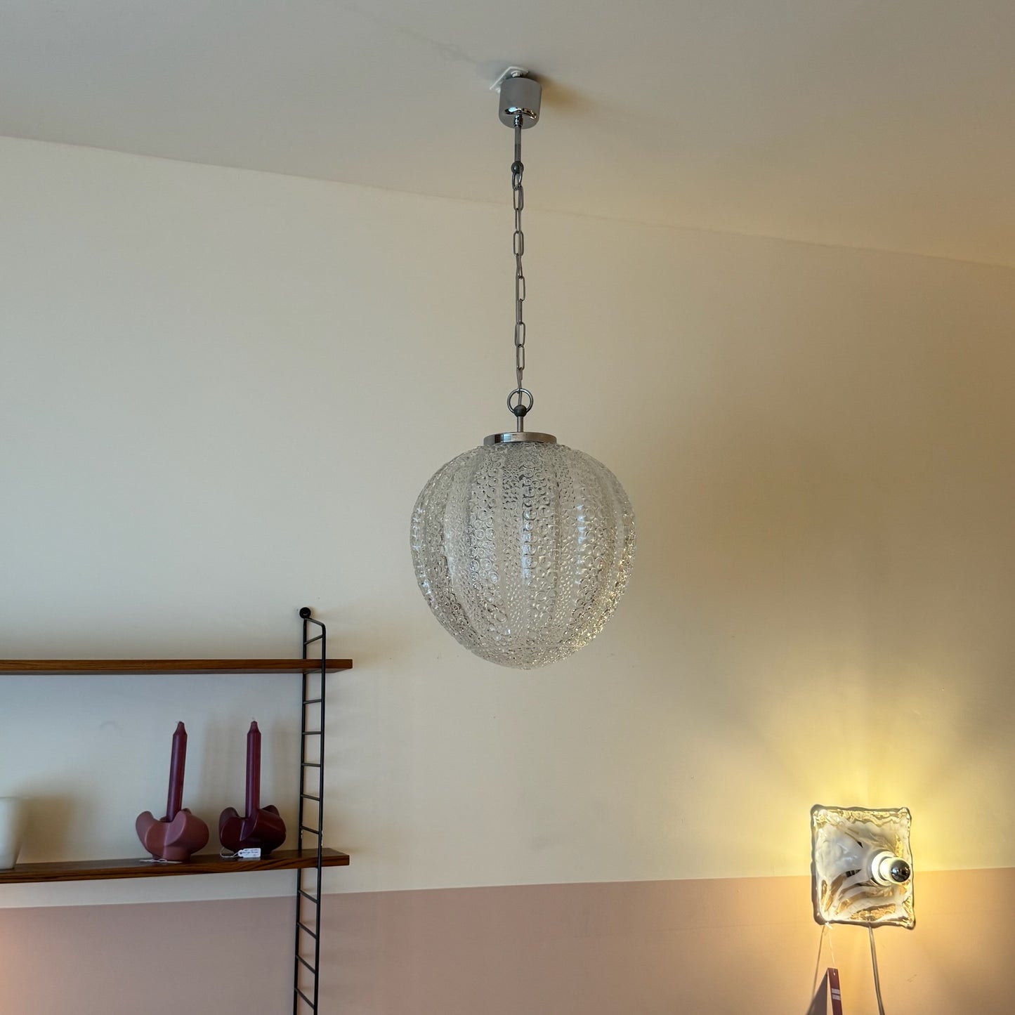 Hustaat Bubble Glass Pendant 1960s