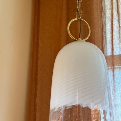 Italian Opalescent Murano Glass Pendant, 1960s