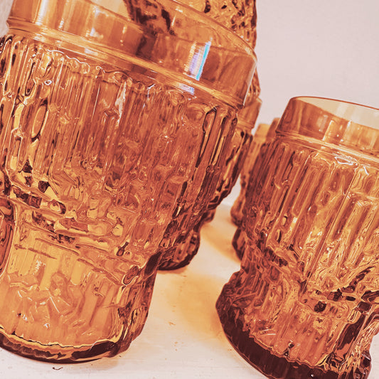 Italian structured water glasses