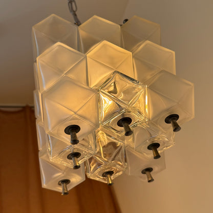 Venini attributed Murano glass chandelier, 1950s