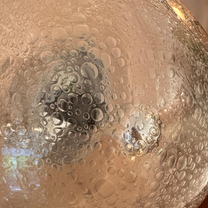 Heavy glass bubble ceiling / wall light