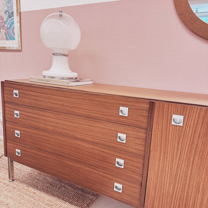 Mid Century sideboard with chrome details