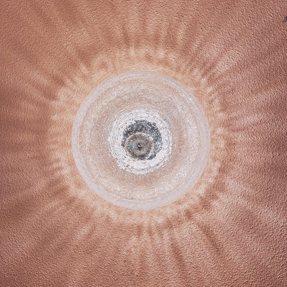 Heavy glass bubble ceiling / wall light