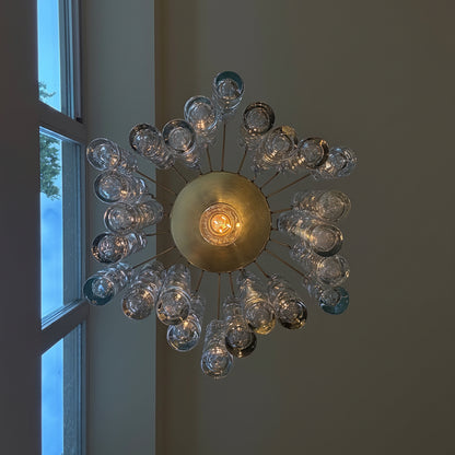 Doria Leuchten Murano Glass Tube Chandelier