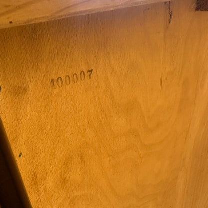 Mid-Century oak sideboard with sliding doors