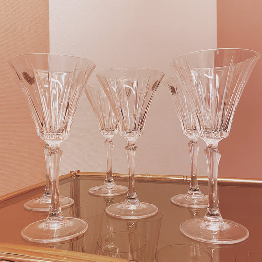 Italian Cristal Martini glasses