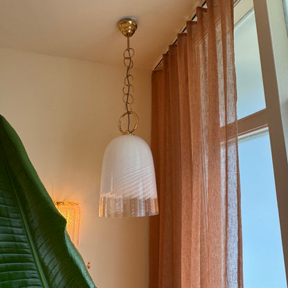 Italian Opalescent Murano Glass Pendant, 1960s