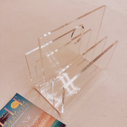 Acrylic magazine holder