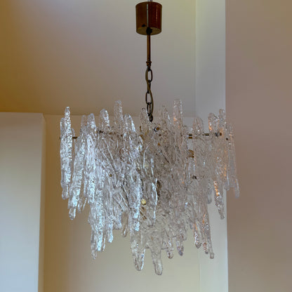 Zeroquattro Milano a Murano ice glass chandelier