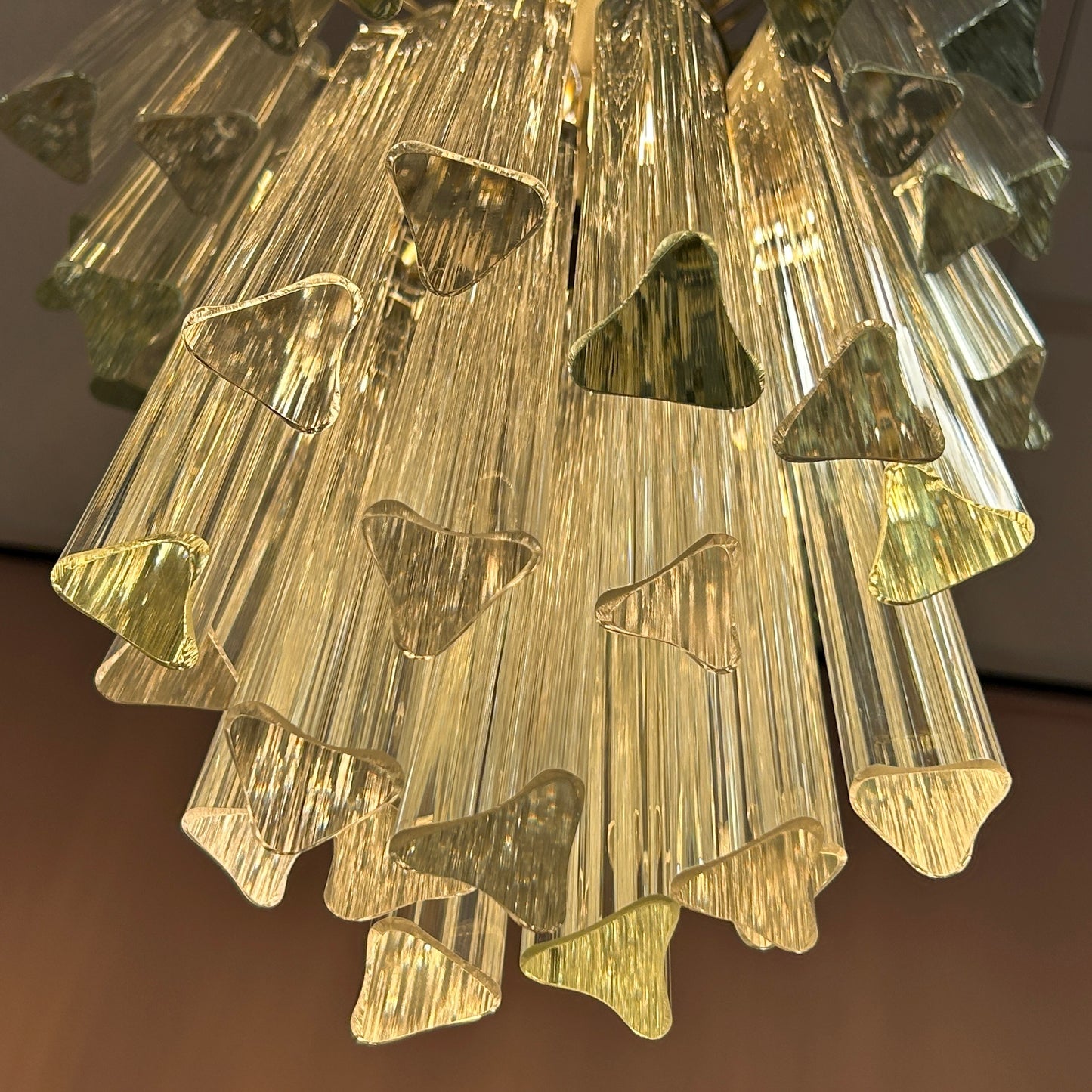 Gorgeous hanging lamp 1960 Venini Murano