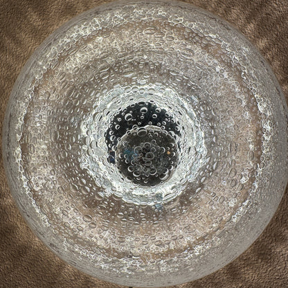 Heavy glass bubble ceiling / wall light