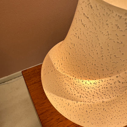 Murano glass mushroom glitter lamp