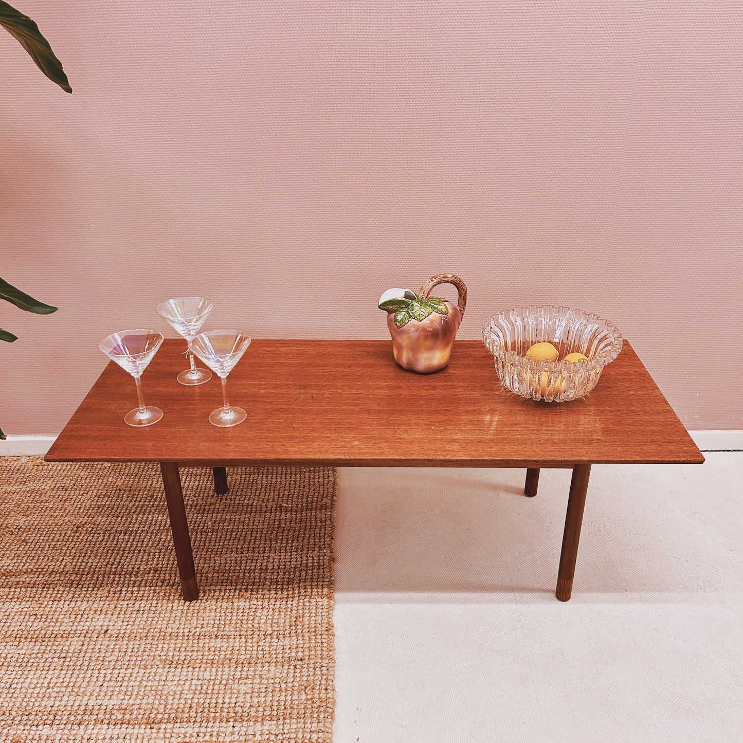 Mid-Century Rectangular Wooden Coffee Table