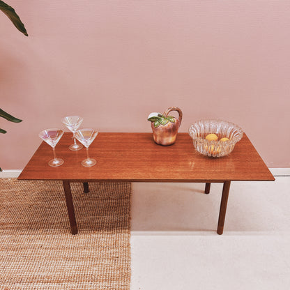 Mid-Century Rectangular Wooden Coffee Table