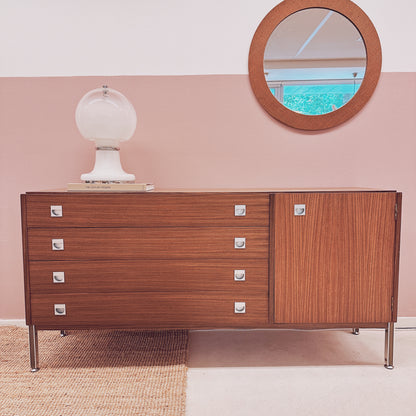 Mid Century sideboard with chrome details