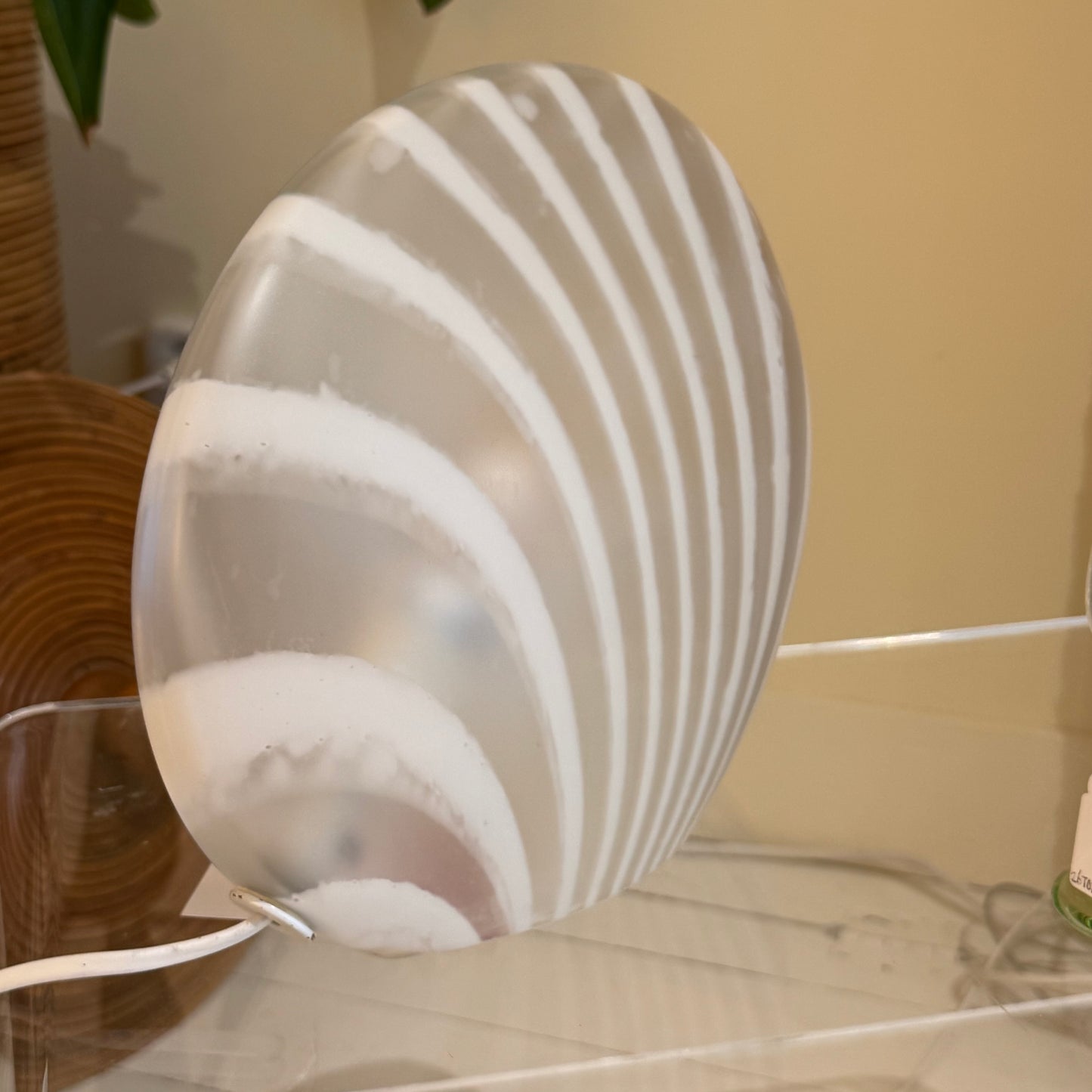 Peill & Putzler zebra glass table lamp