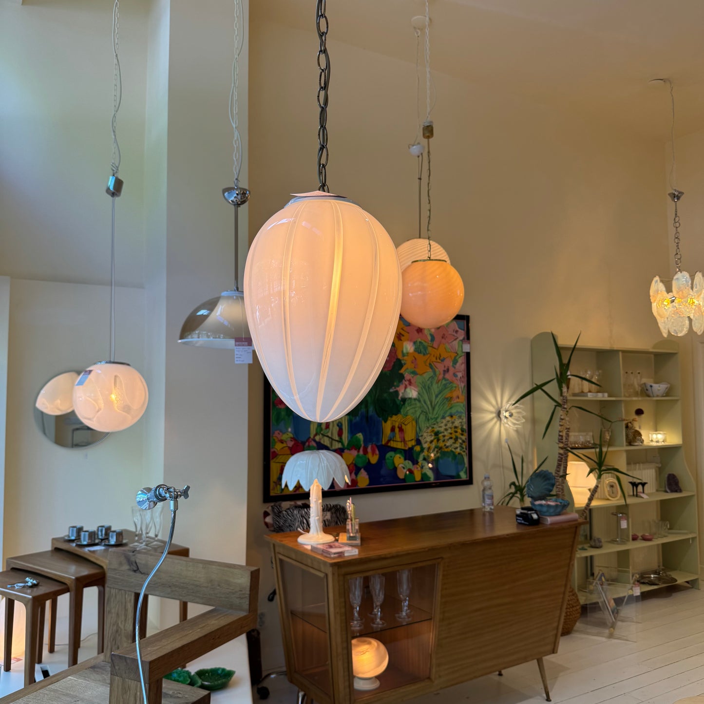 Murano egg pendant light