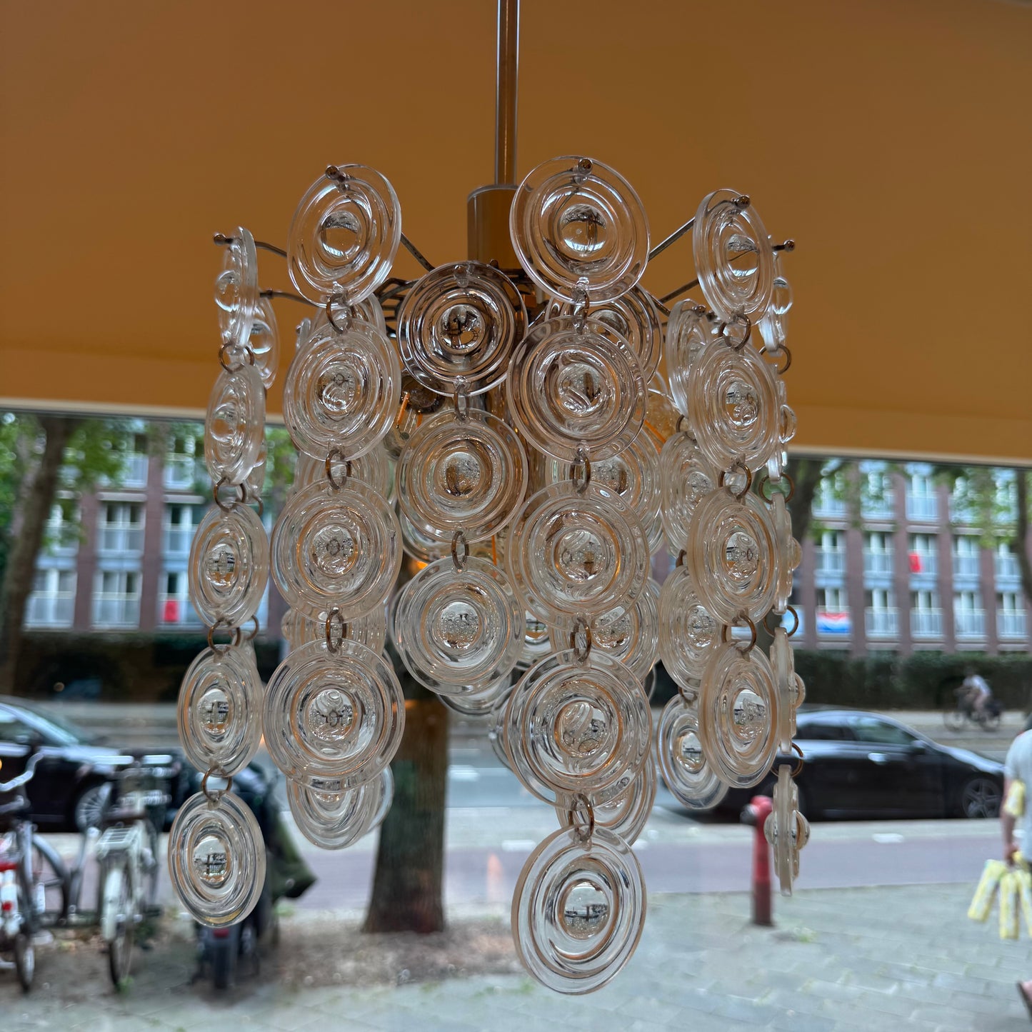 Gaetano Sciolari “Saturn” glass chandelier