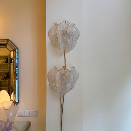 Pair of Murano glass wall sconces by Novaresi, 1970s