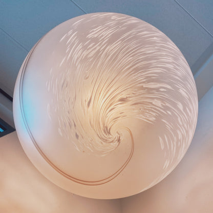 XL Murano glass swirly globe