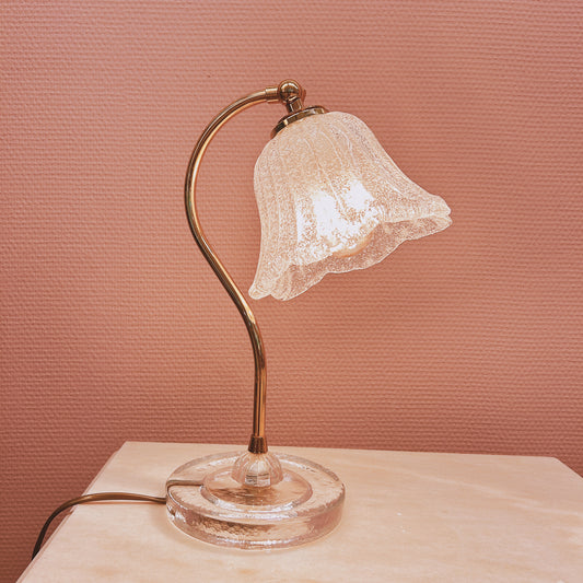 Glazen bloementafellamp - Muranoglas