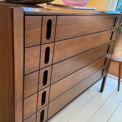 Walnut chest of Drawers, Giovanni Ausenda for Stilwood.