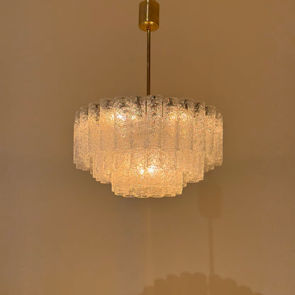 Doria ice glass tube chandelier