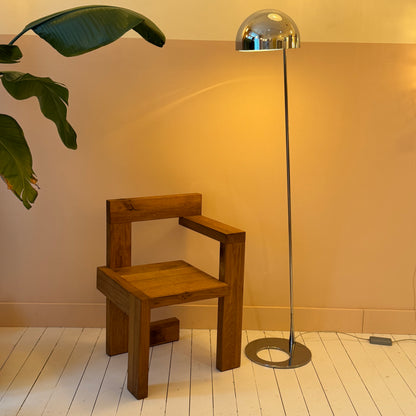 Mid-century inspired Philips chrome standing lamp