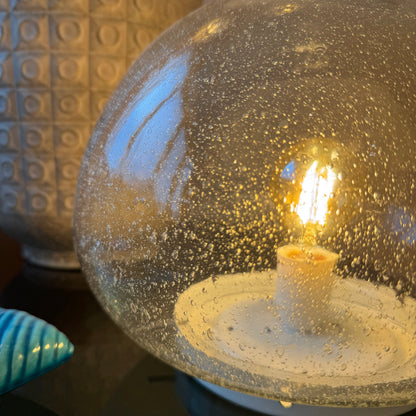 Vintage bubble glass ceiling light, 1970s