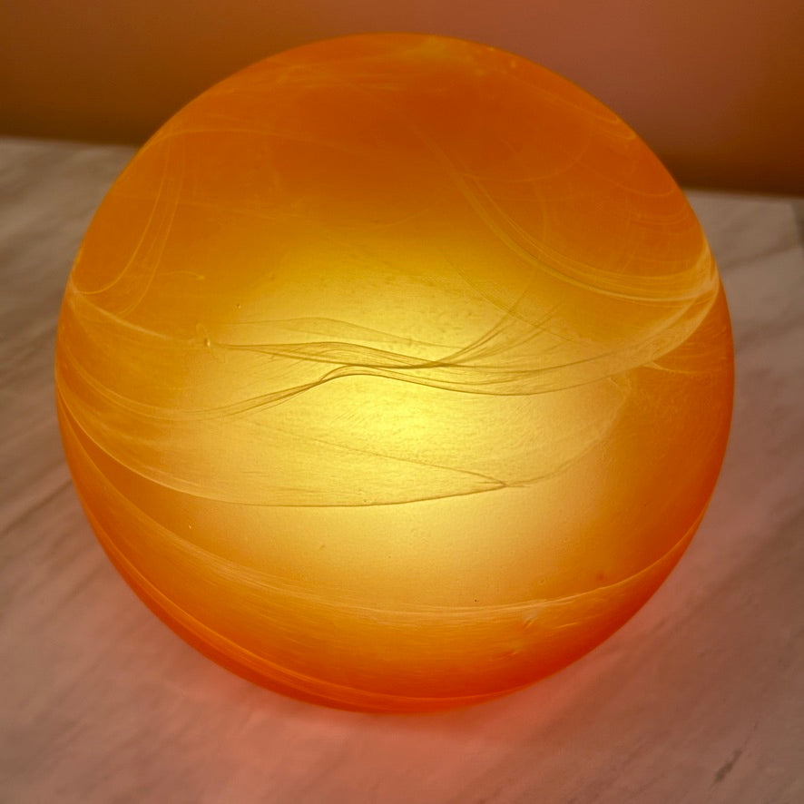 XL Wofi "saturnus" glass tablelamp 1970