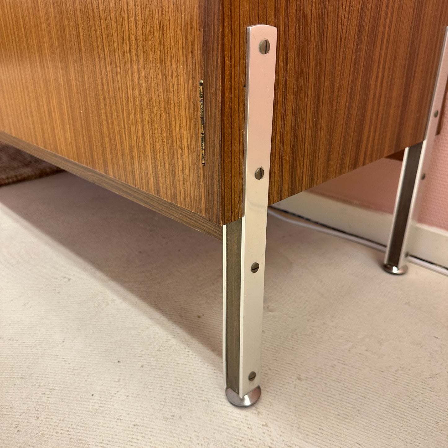 Mid Century sideboard with chrome details