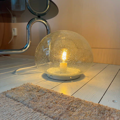 Vintage bubble glass ceiling light, 1970s