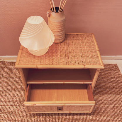 1970 Dal Vera nightstand bamboo