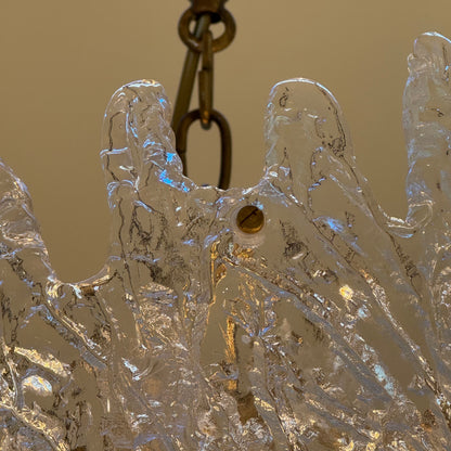 Zeroquattro Milano a Murano ice glass chandelier