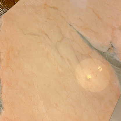 Pink marble coffetable / sidetable