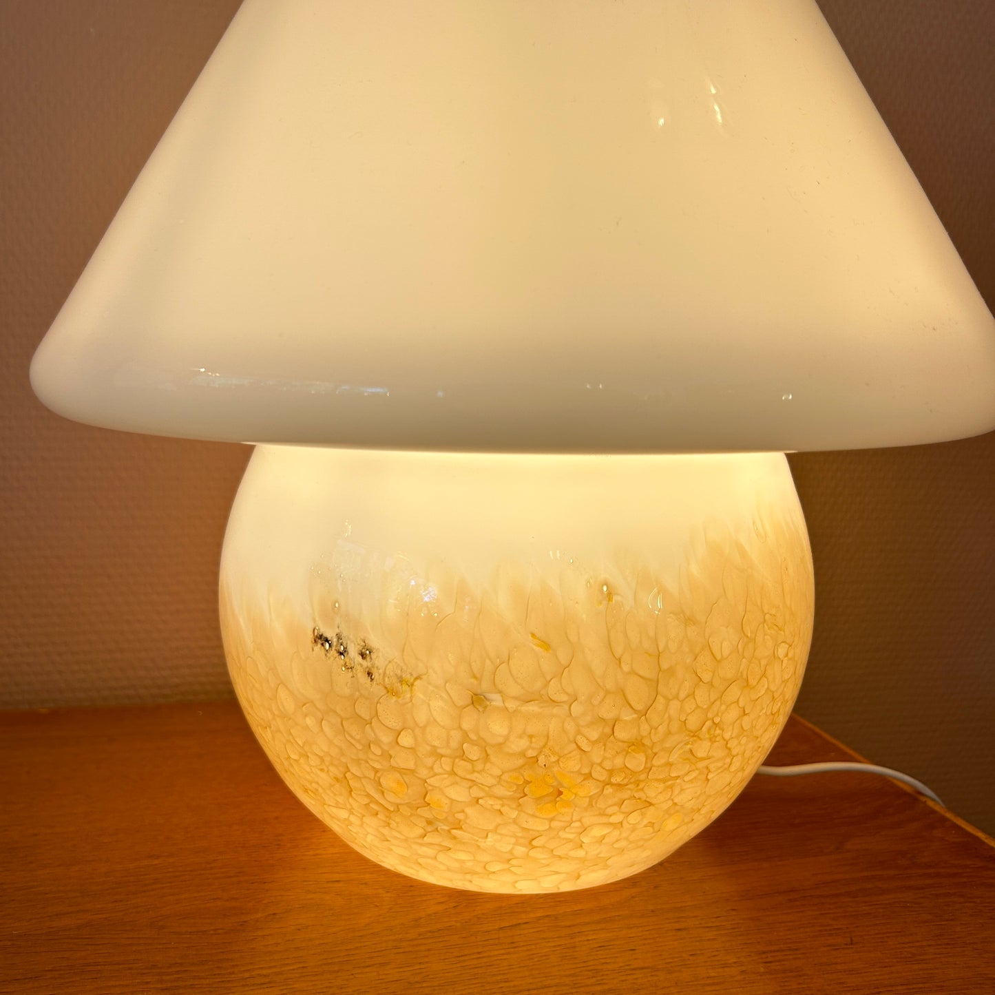 Murano mushroom table lamp