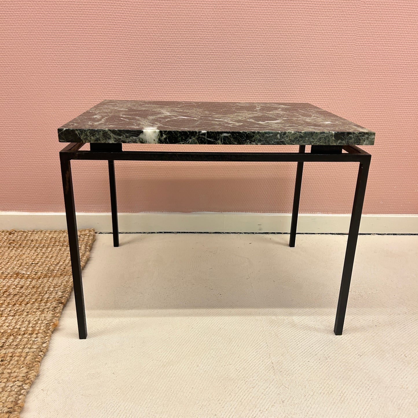 Marble and metal sidetable