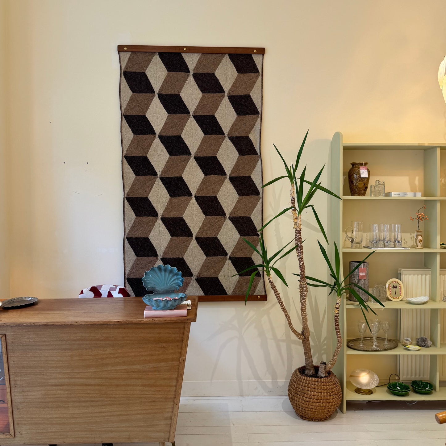 Handwoven Italian Sisal Tapestry