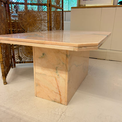 Pink marble coffetable / sidetable