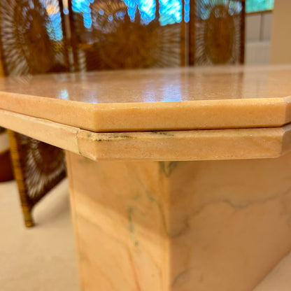 Pink marble coffetable / sidetable