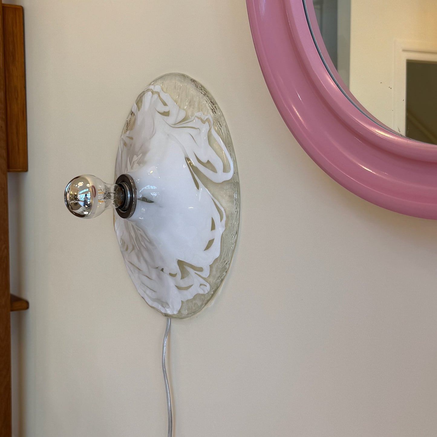 1970s La Murrina Murano wall / ceiling light