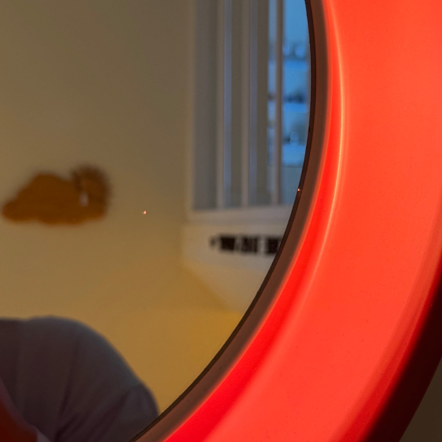 Upcycled illuminated vintage mirror