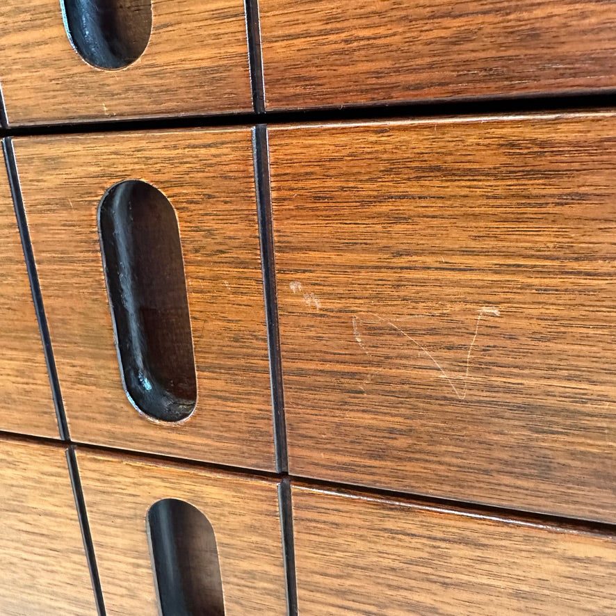 Walnut chest of Drawers, Giovanni Ausenda for Stilwood.