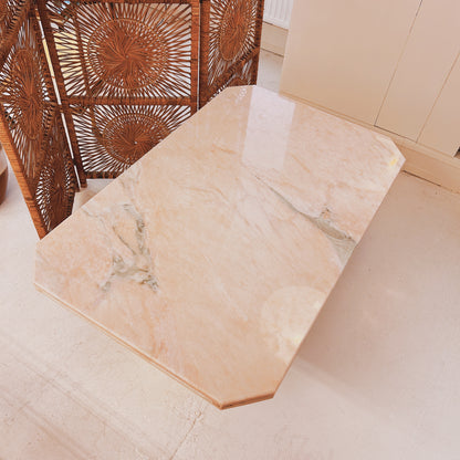 Pink marble coffetable / sidetable