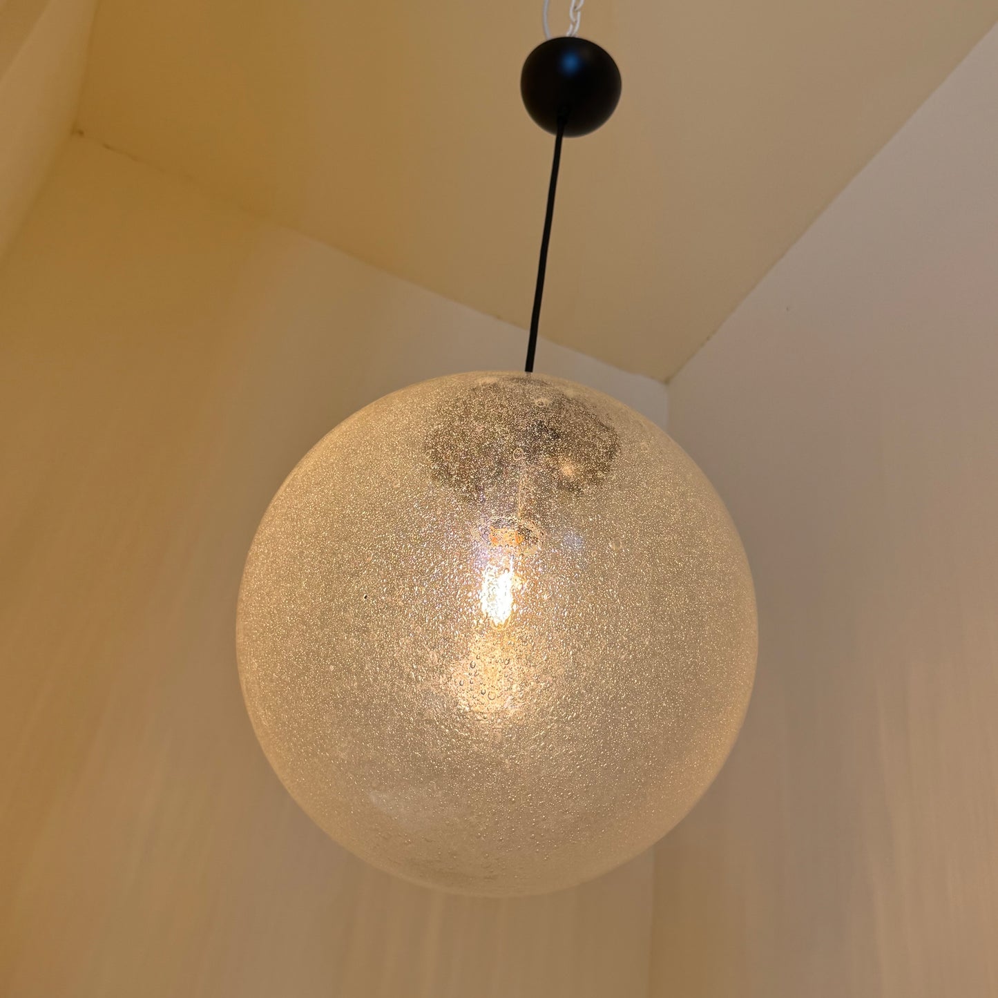 XL Peill & Putzler bolvormige hanglamp met bubbelglas