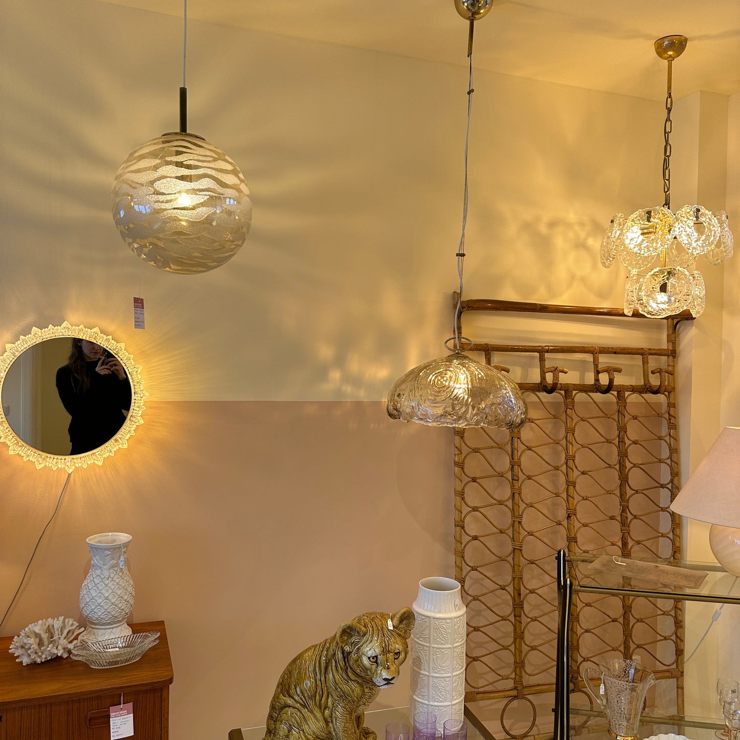 Italiaanse hanglamp van Muranoglas van La Murrina