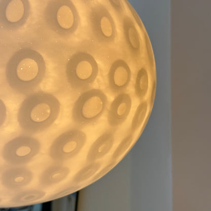 Peill & Putzler white glass opal globe pendant
