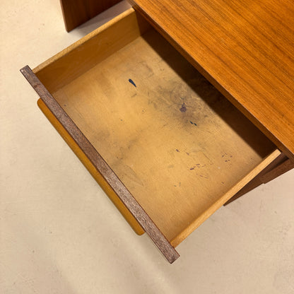 1960s teak desk – brutalist meets art deco